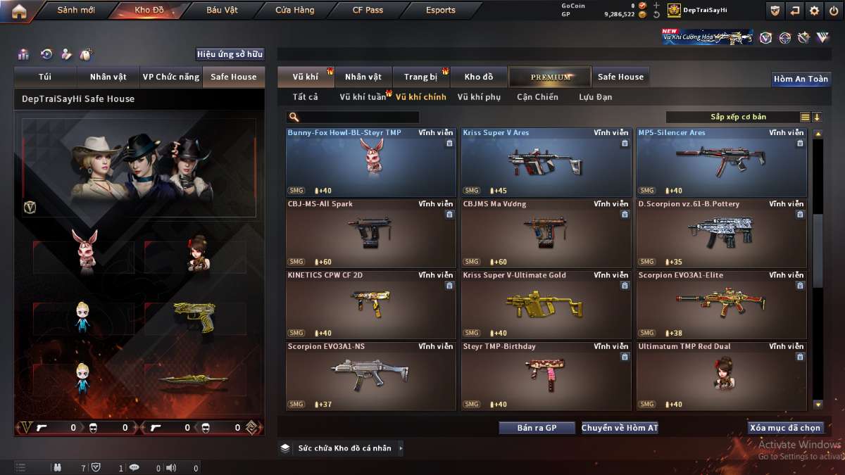 shop acc cf uy tin gia re